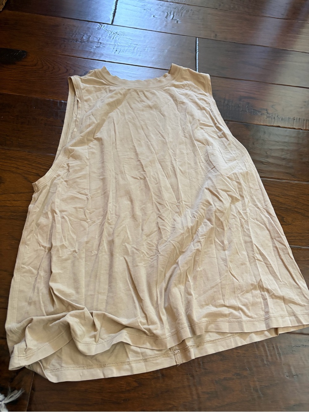 lululemon athletica Cream Sleeveless Crewneck Tank
